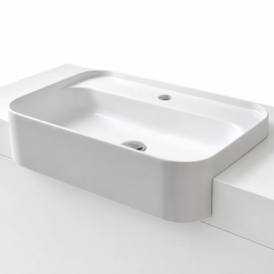 Lavabo da semincasso in Ceramica – Arbi Pretty 60 – Bianco