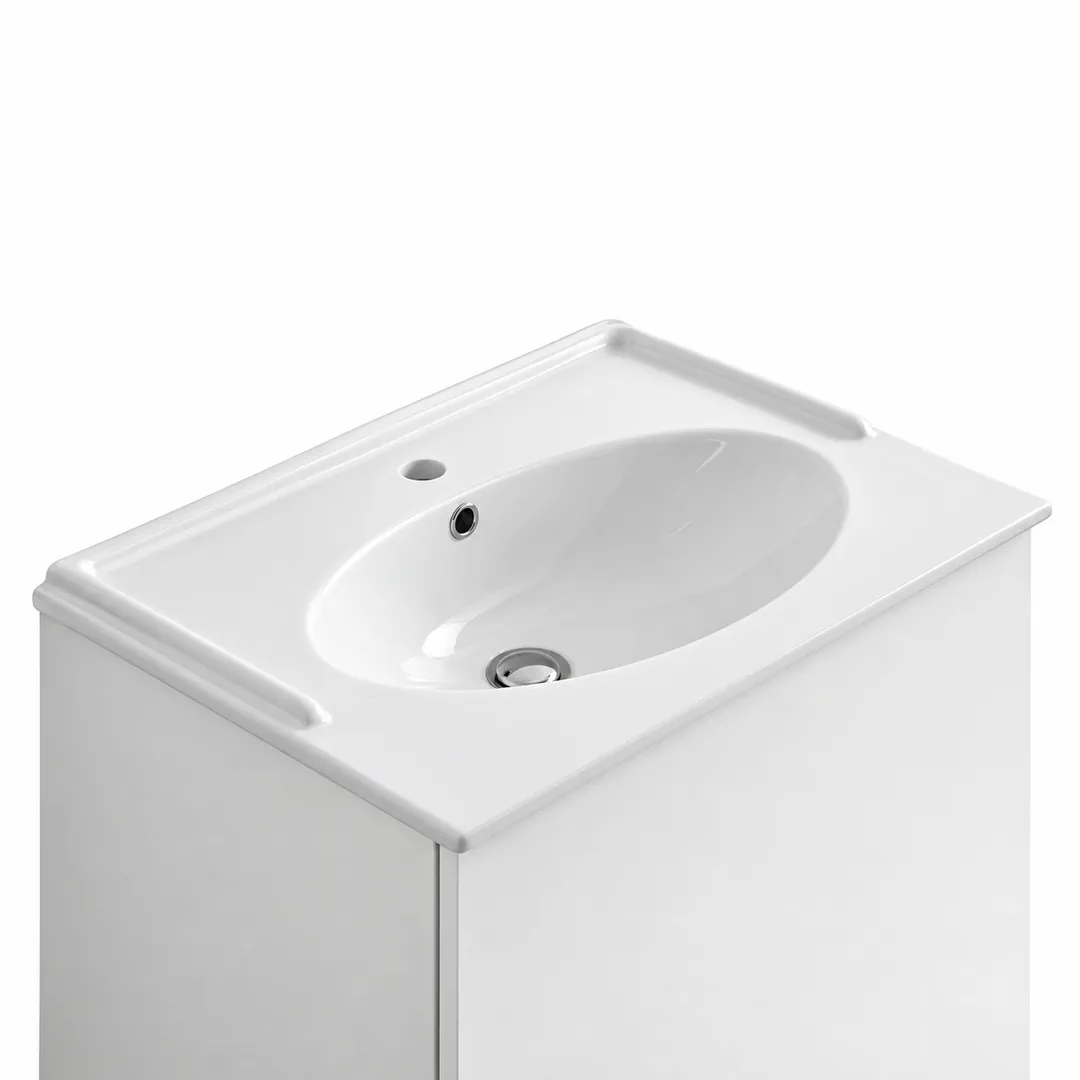 Lavabo consolle in Ceramica – Arbi Melody 72 – Bianco