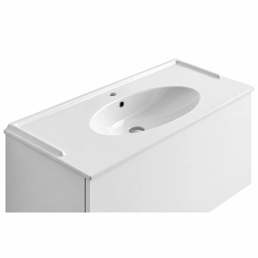 Lavabo consolle in Ceramica – Arbi Melody 122 – Bianco