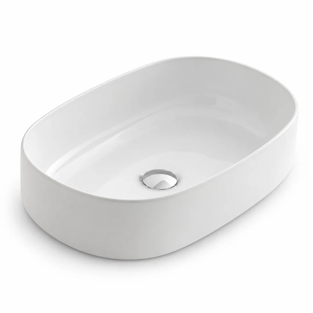 Lavabo da appoggio in Ceramica – Arbi Ghost – Bianco