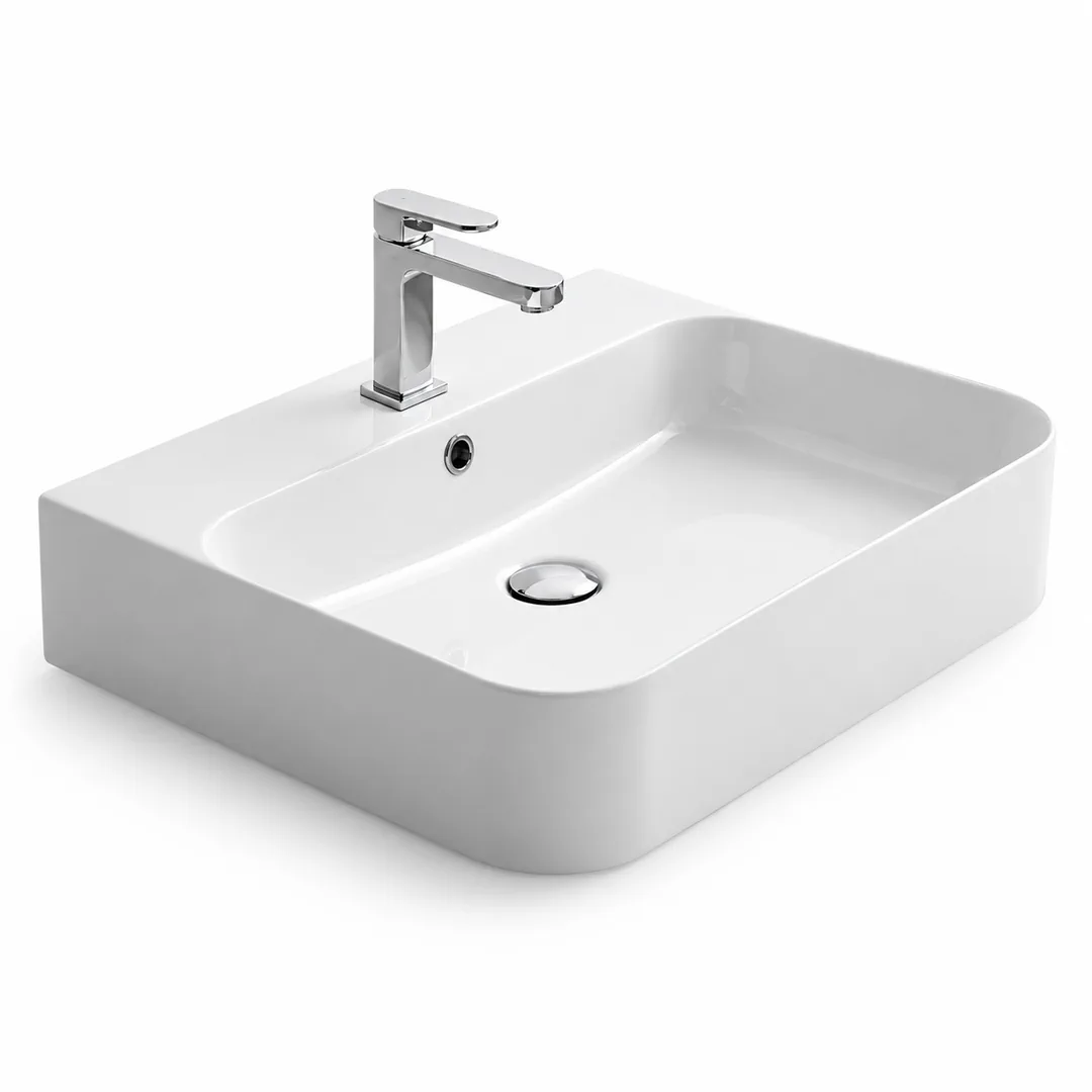 Lavabo da appoggio in Ceramica – Arbi Wonder 60 – Bianco
