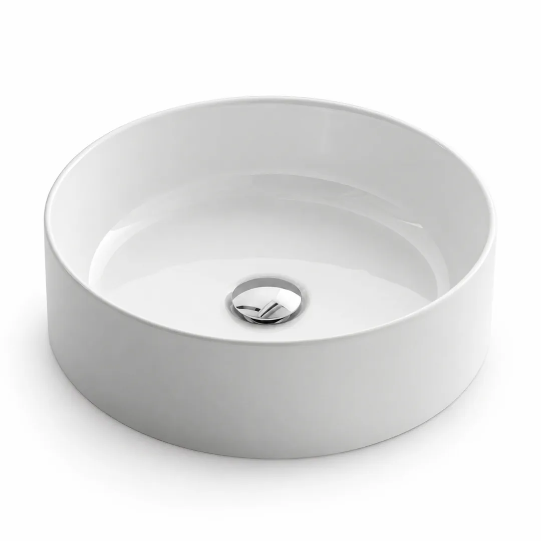 Lavabo da appoggio in Ceramica – Arbi Ciotolina – Bianco