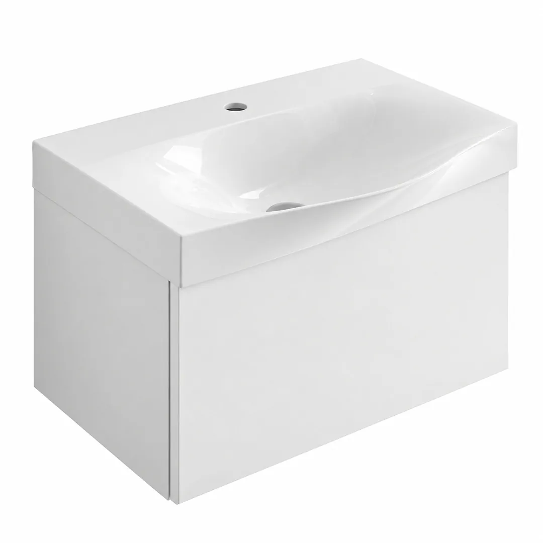 Lavabo consolle in Mineralguss – Arbi Today 61 – Mineralmarmo Bianco