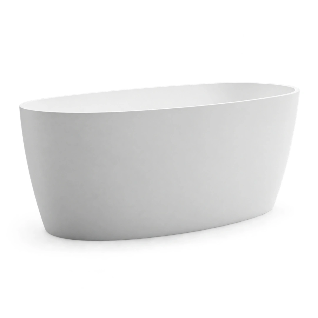 Vasca freestanding Arbi Clio 160 × 70 cm in Tekno bianco opaco