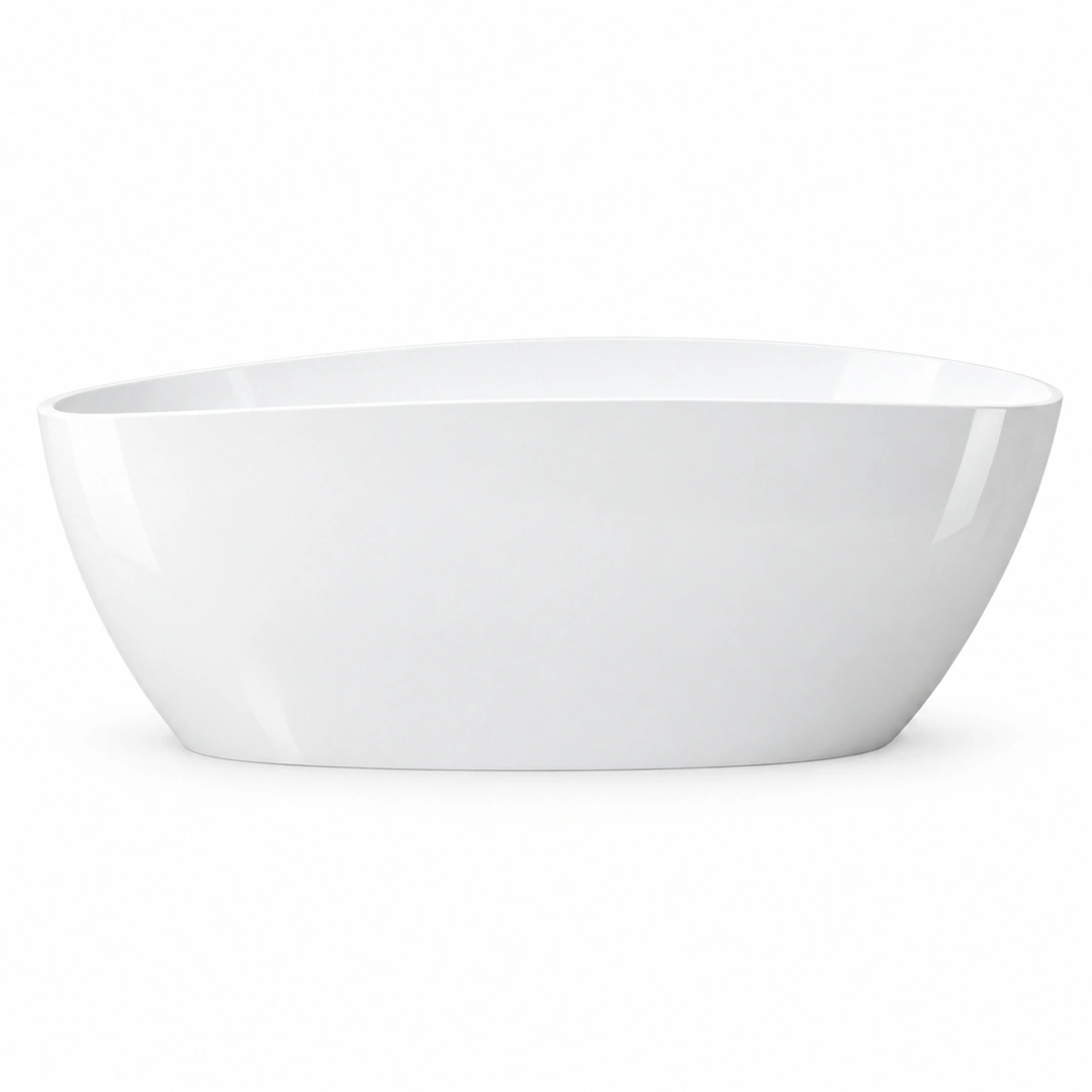 Vasca freestanding Arbi Giulia 170 × 77 cm in Mineralguss bianco lucido