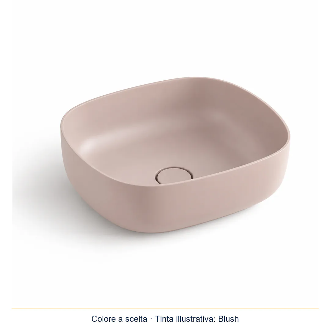 Lavabo da appoggio in Tekno – Arbi Milù 45 – Tekno colore opaco da scegliere in mazzetta Arbi