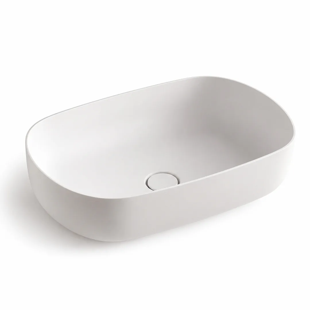 Lavabo da appoggio in Tekno – Arbi Milù 60 – Bianco opaco