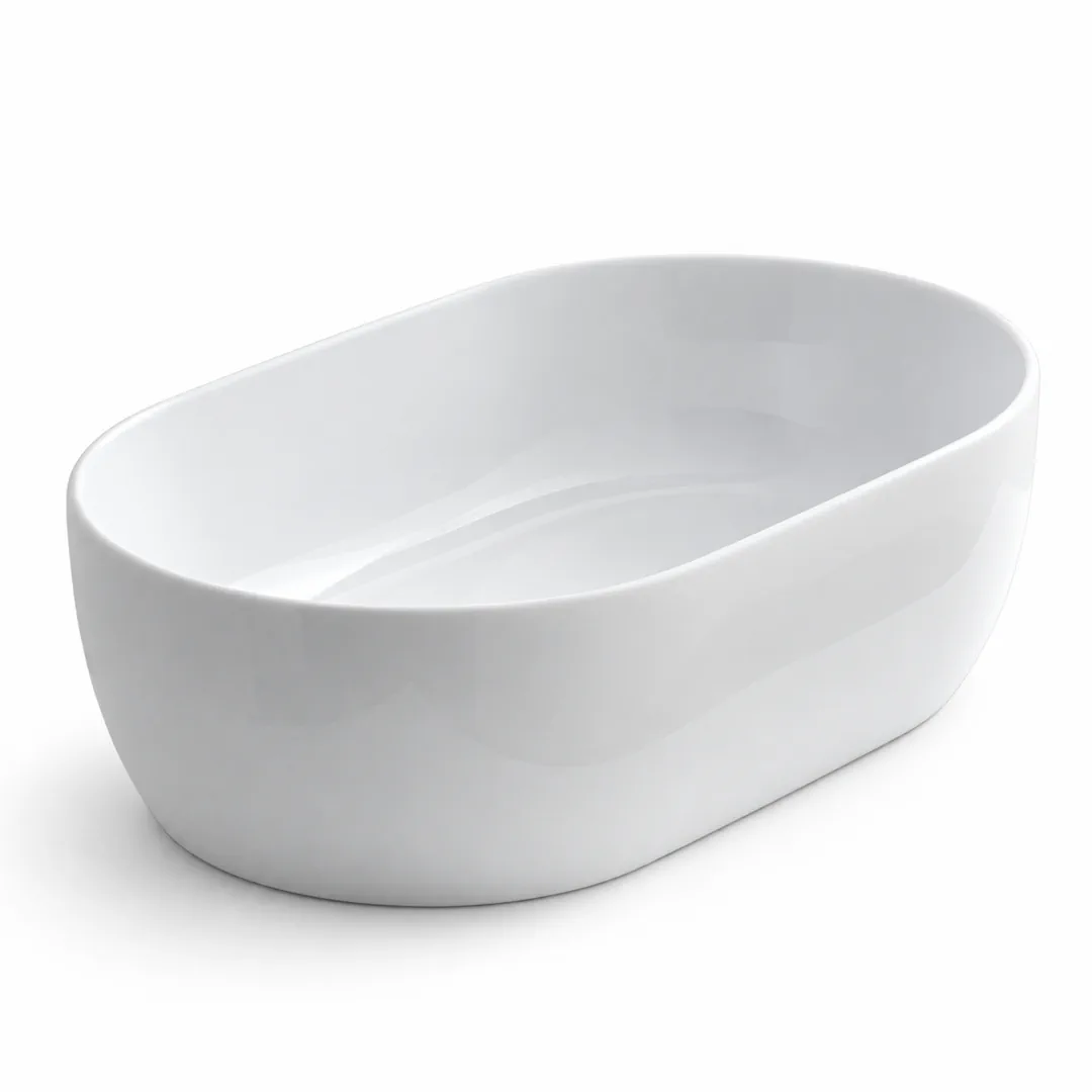 Lavabo da appoggio in Ceramica – Arbi Alice – Bianco