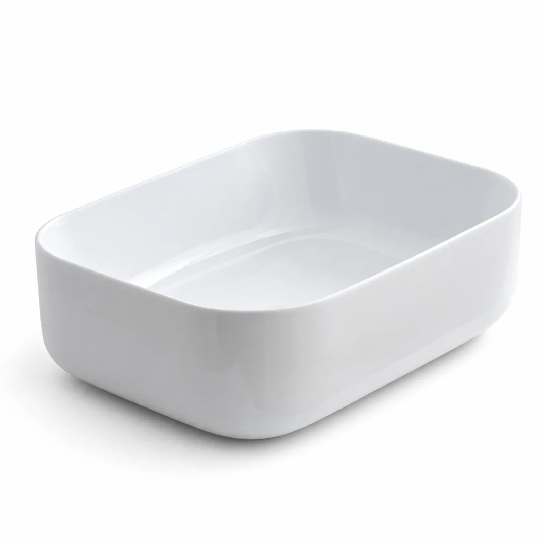 Lavabo da appoggio in Ceramica – Arbi Aurora – Bianco