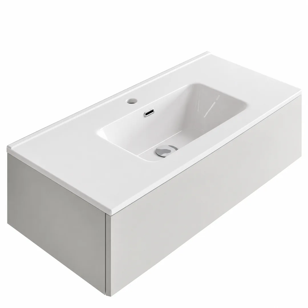 Lavabo consolle in Ceramica – Arbi Friend 106 – Bianco