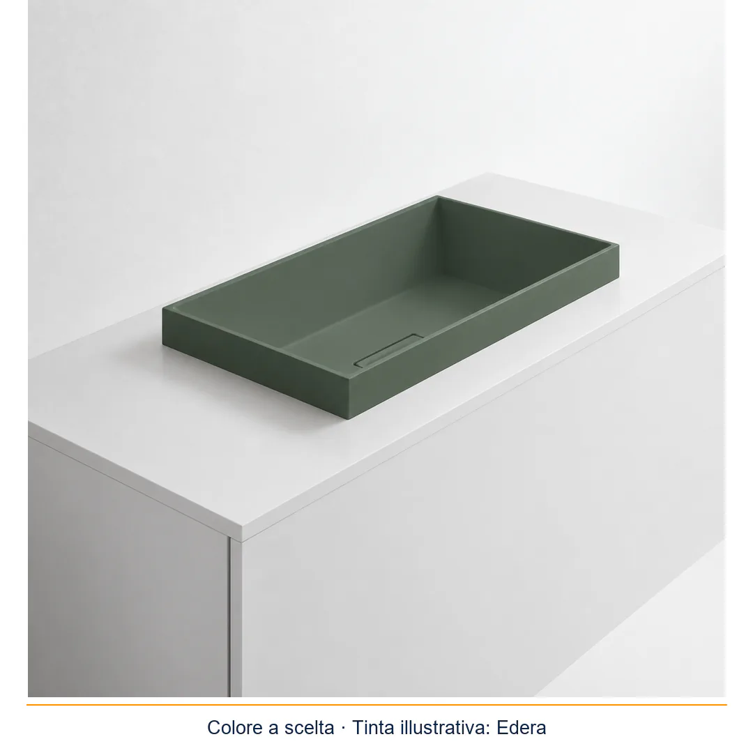 Lavabo da incasso soprapiano in Tekno – Arbi Lisa – Tekno colore opaco da scegliere in mazzetta Arbi