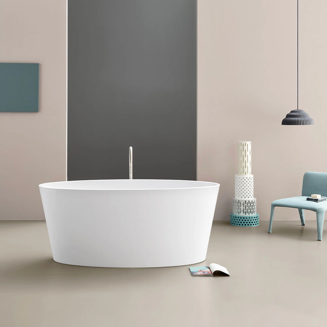 Vasca freestanding Arbi Tub 159,3 × 72 cm in Tekno bianco opaco