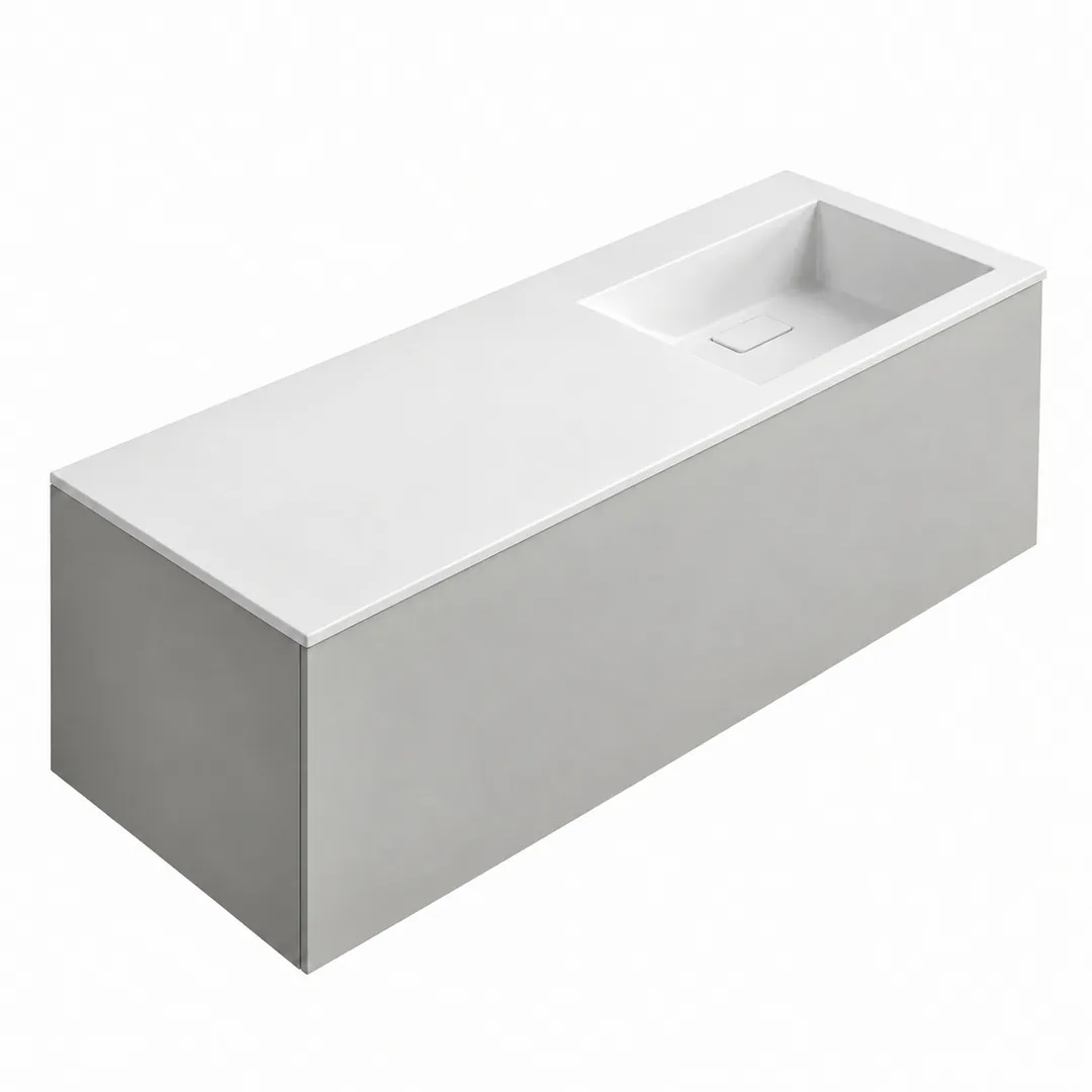 Lavabo consolle in Tekno – Arbi Juno 141 DX – Bianco