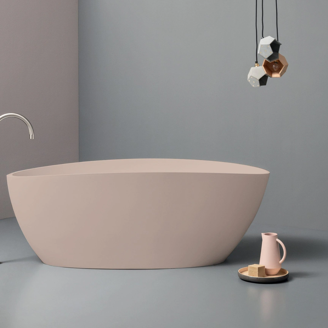 Vasca freestanding Arbi Giulia 170 × 77 cm in Tekno tutto colore opaco
