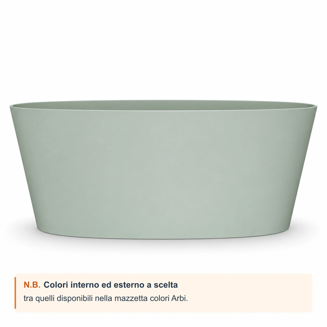 Vasca freestanding Arbi Tub 159,3 × 72 cm in Tekno tutto colore opaco