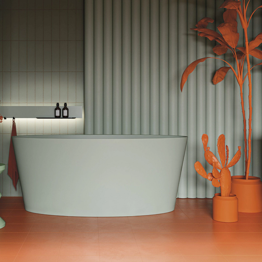 Vasca freestanding Arbi Tub 159,3 × 72 cm in Tekno tutto colore opaco