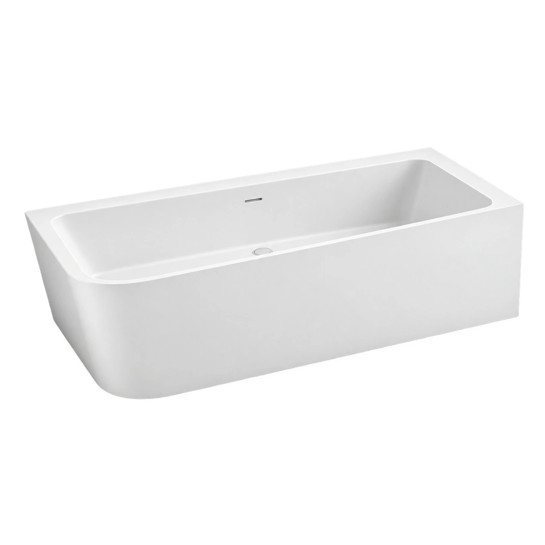 Vasca angolare destra Arbi Sara 165 × 75 cm in Tekno bianco opaco