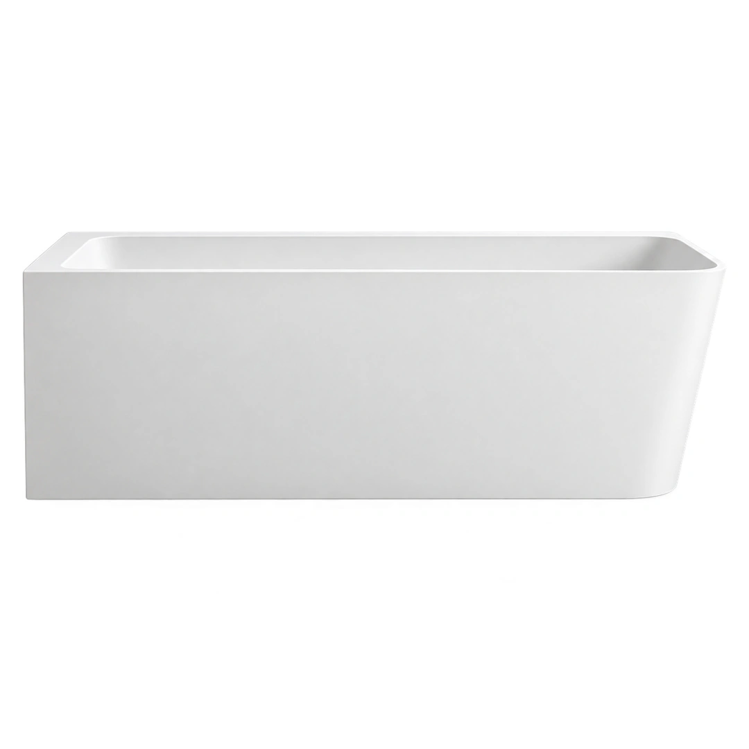Vasca angolare sinistra Arbi Sara 165 × 75 cm in Tekno bianco opaco