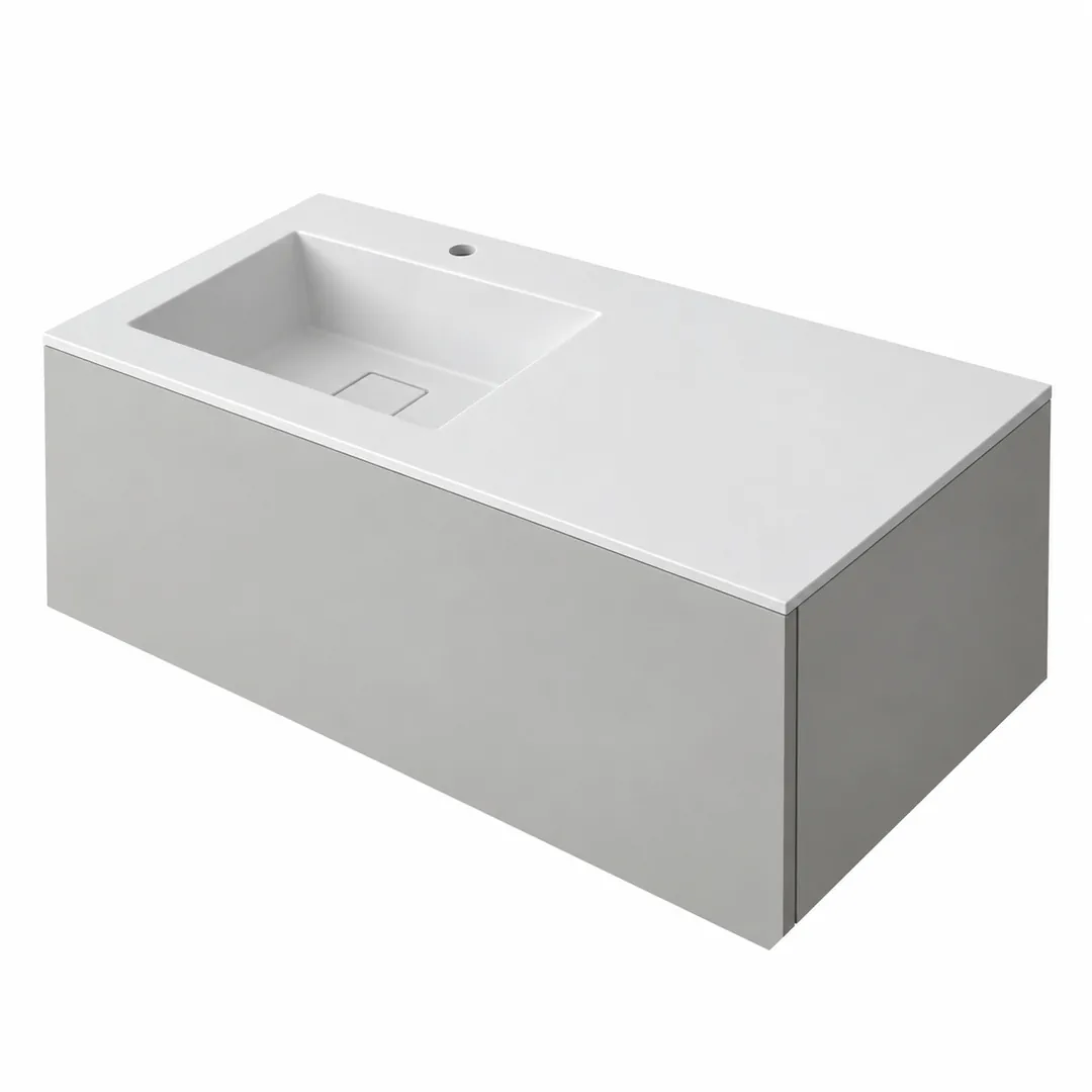 Lavabo consolle in Tekno – Arbi Juno 106 DX/SX – Bianco