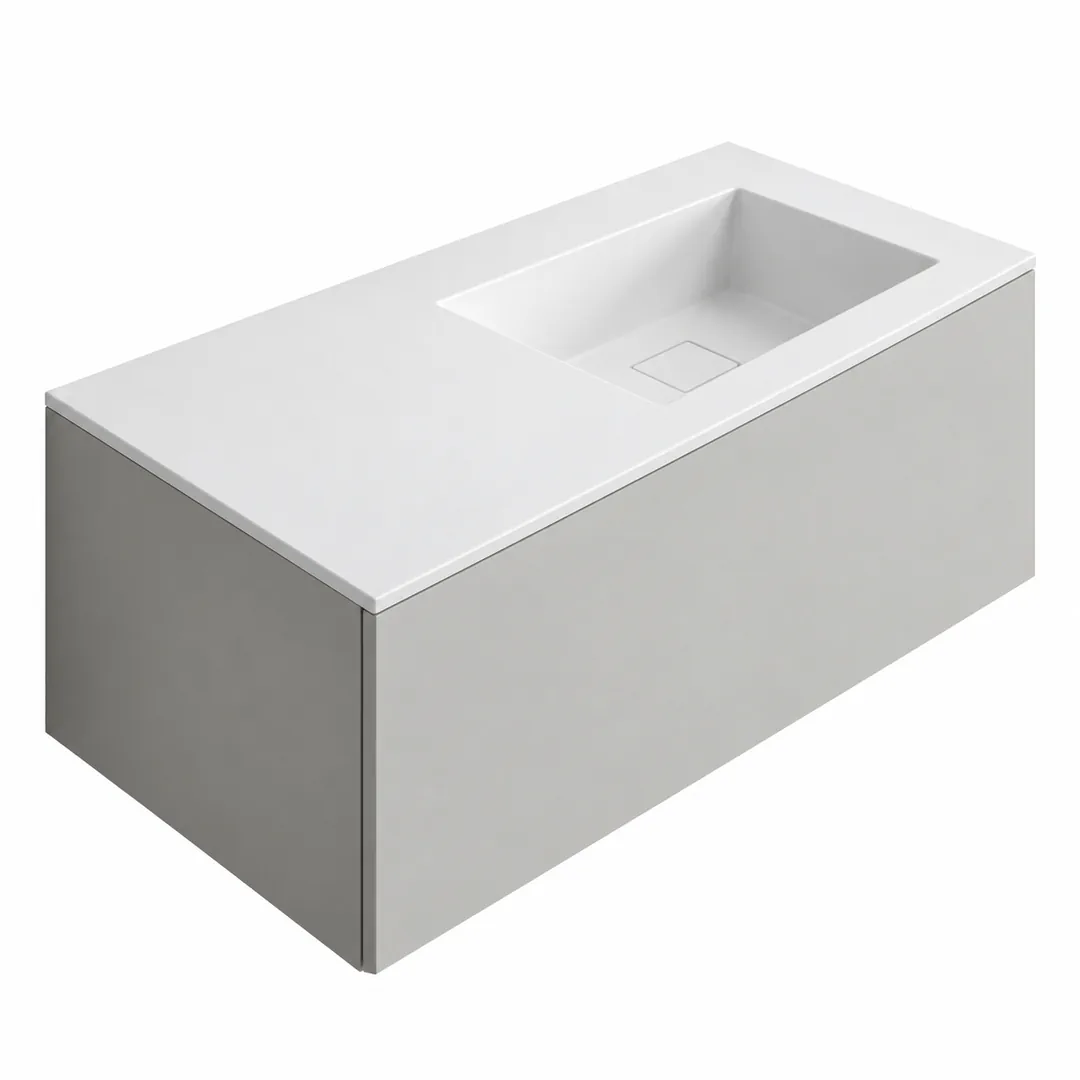 Lavabo consolle in Tekno – Arbi Juno 106 DX – Bianco
