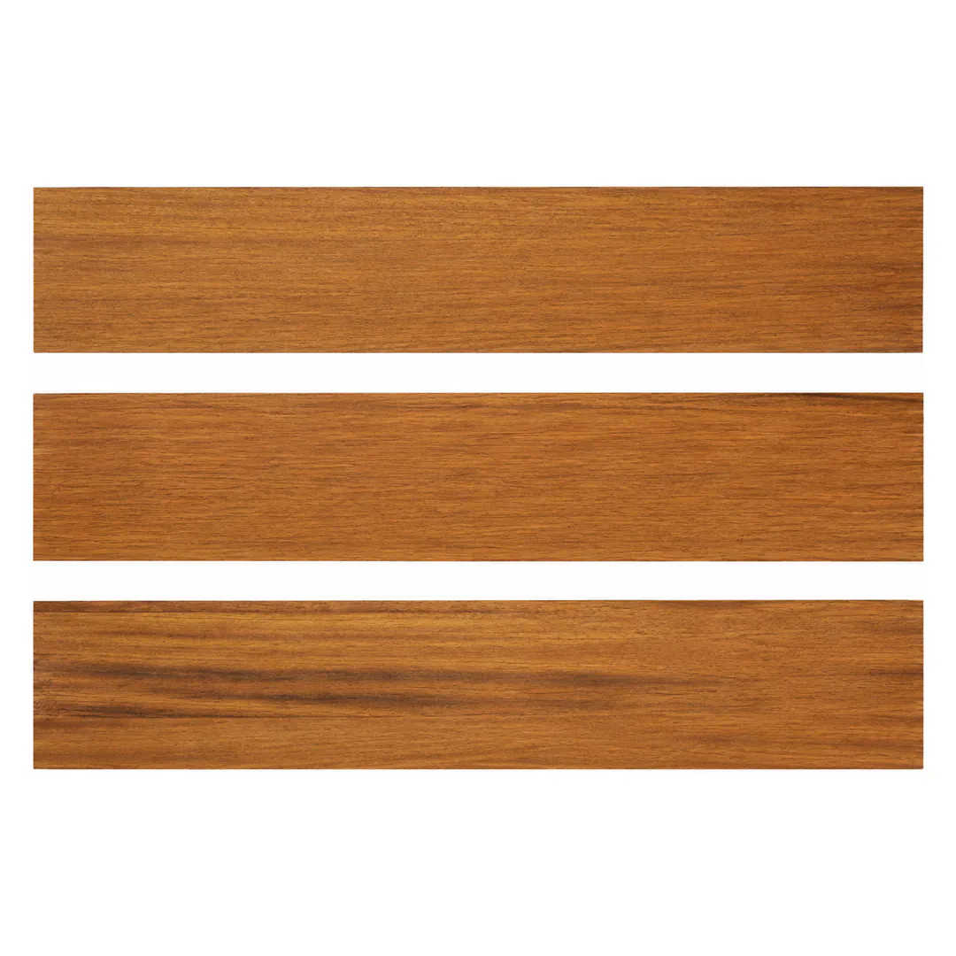 Parquet multistrato prefinito in Doussié 60-150 x 12 cm, Gaia Wood 10 mm - plancia 12 cm, spessore 10 mm, finitura neutra, liscia, strato nobile 4 mm