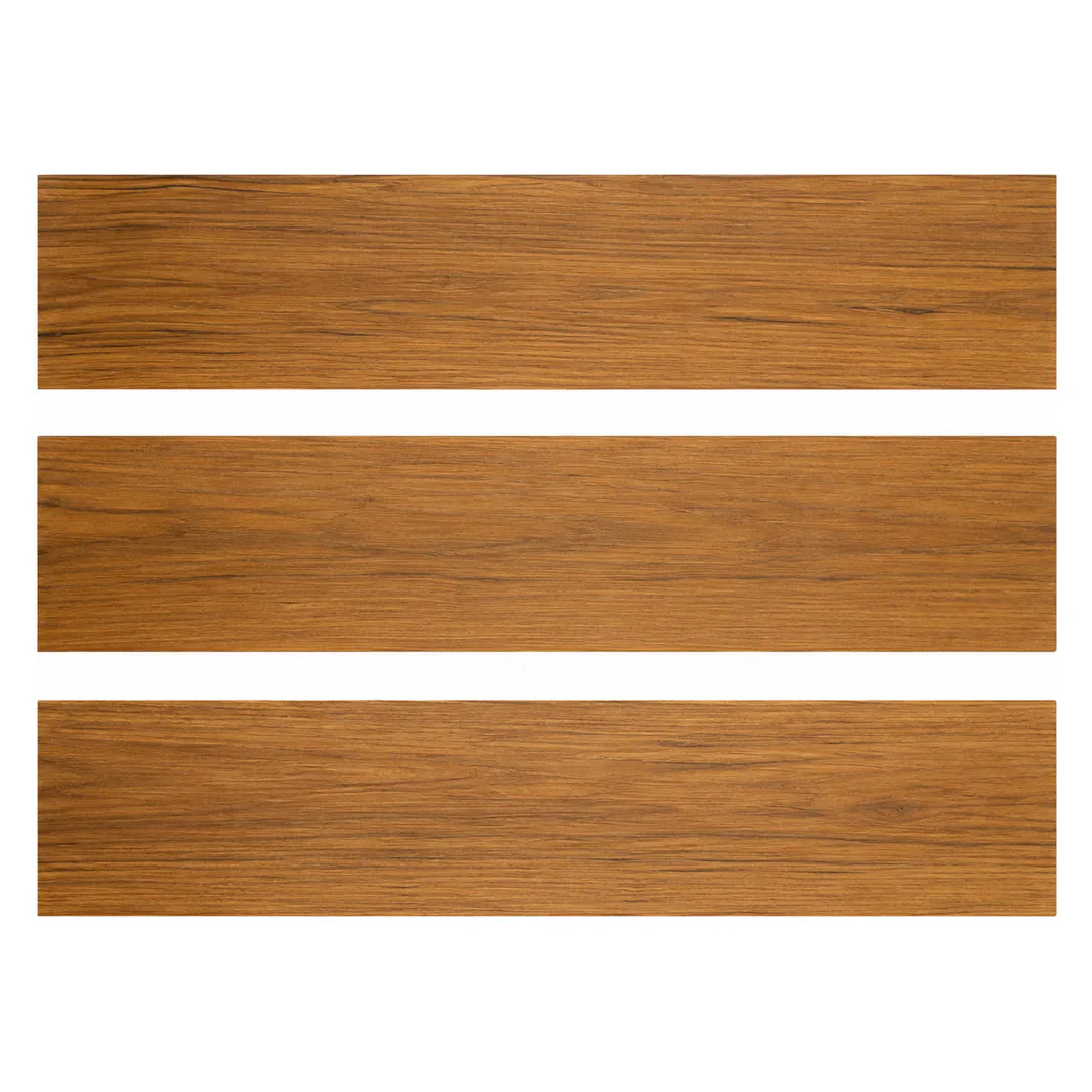 Parquet multistrato prefinito in Teak Asia 60-150 x 12 cm, Gaia Wood 10 mm - plancia 12 cm, spessore 10 mm, strato nobile 4 mm