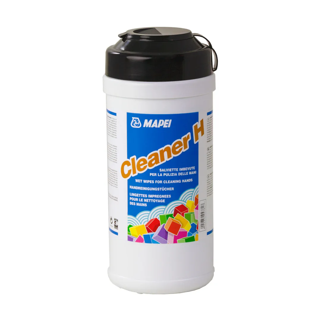 CLEANER H Salviette imbevute per la pulizia delle mani, confezione 80pz - Mapei