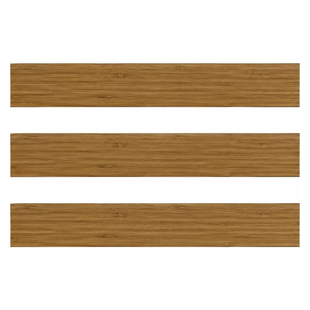Pavimento in bambù massello Evaporato Verticale 96 × 9,6 cm – Gaia Bamboo, superficie liscia, vernice UV neutra, spessore 15 mm