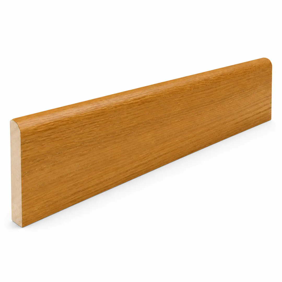 Battiscopa Iroko impiallacciato 10 x 80 x 2400 mm - Gaia
