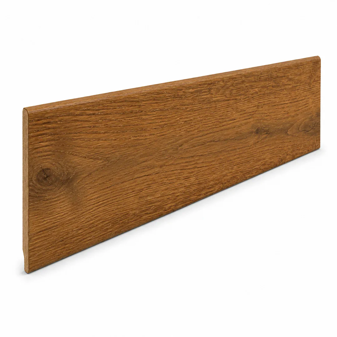 Battiscopa Testa quadra Rovere impiallacciato DEGAS 13 x 50 x 2400 mm - Gaia