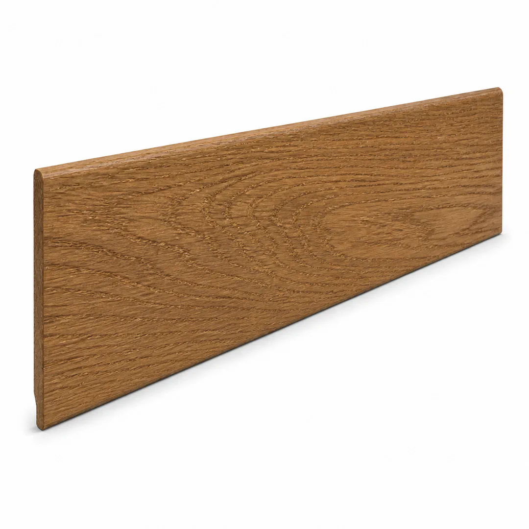 Battiscopa Testa quadra Rovere impiallacciato ANTICA, HERMES DE Smoked, Smoked Fumé, Geräuchert, NAXOS 13 x 50 x 2400 mm - Gaia