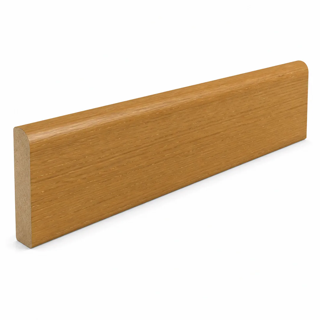 Battiscopa Iroko impiallacciato 13 x 80 x 2400 mm - Gaia