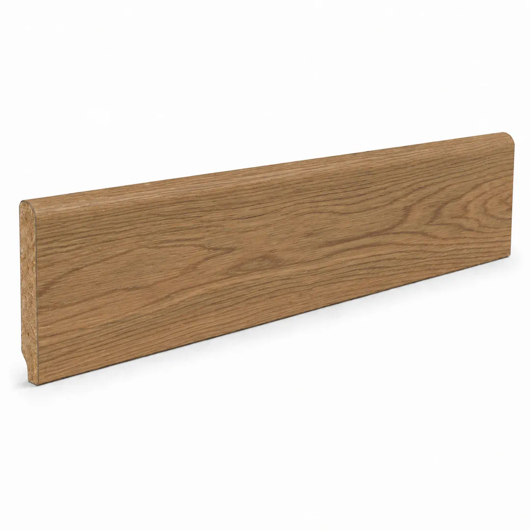 Battiscopa Rovere impiallacciato NATURALE, PINEA 13 x 82 x 2400 mm - Gaia