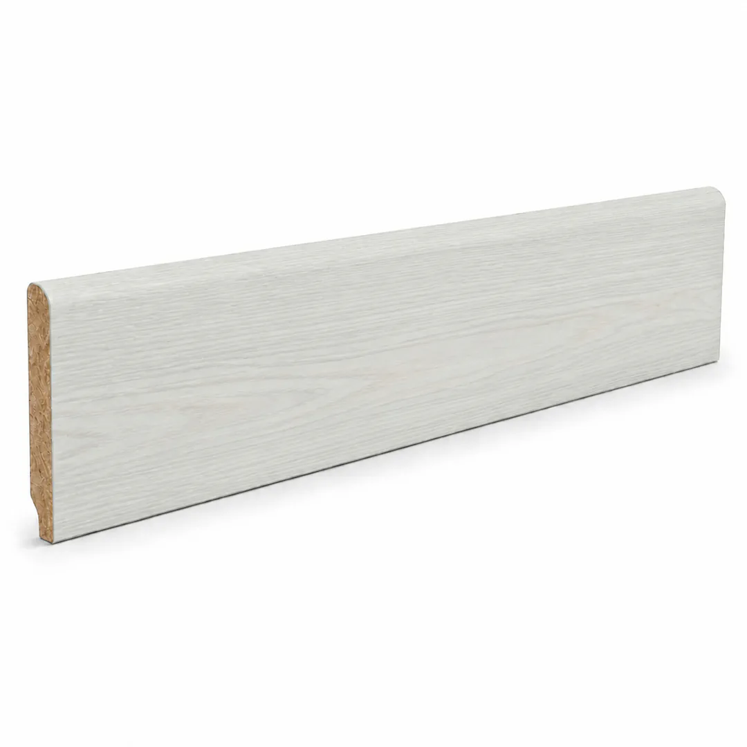 Battiscopa Rovere impiallacciato LEVJA, LINEA 13 x 82 x 2400 mm - Gaia