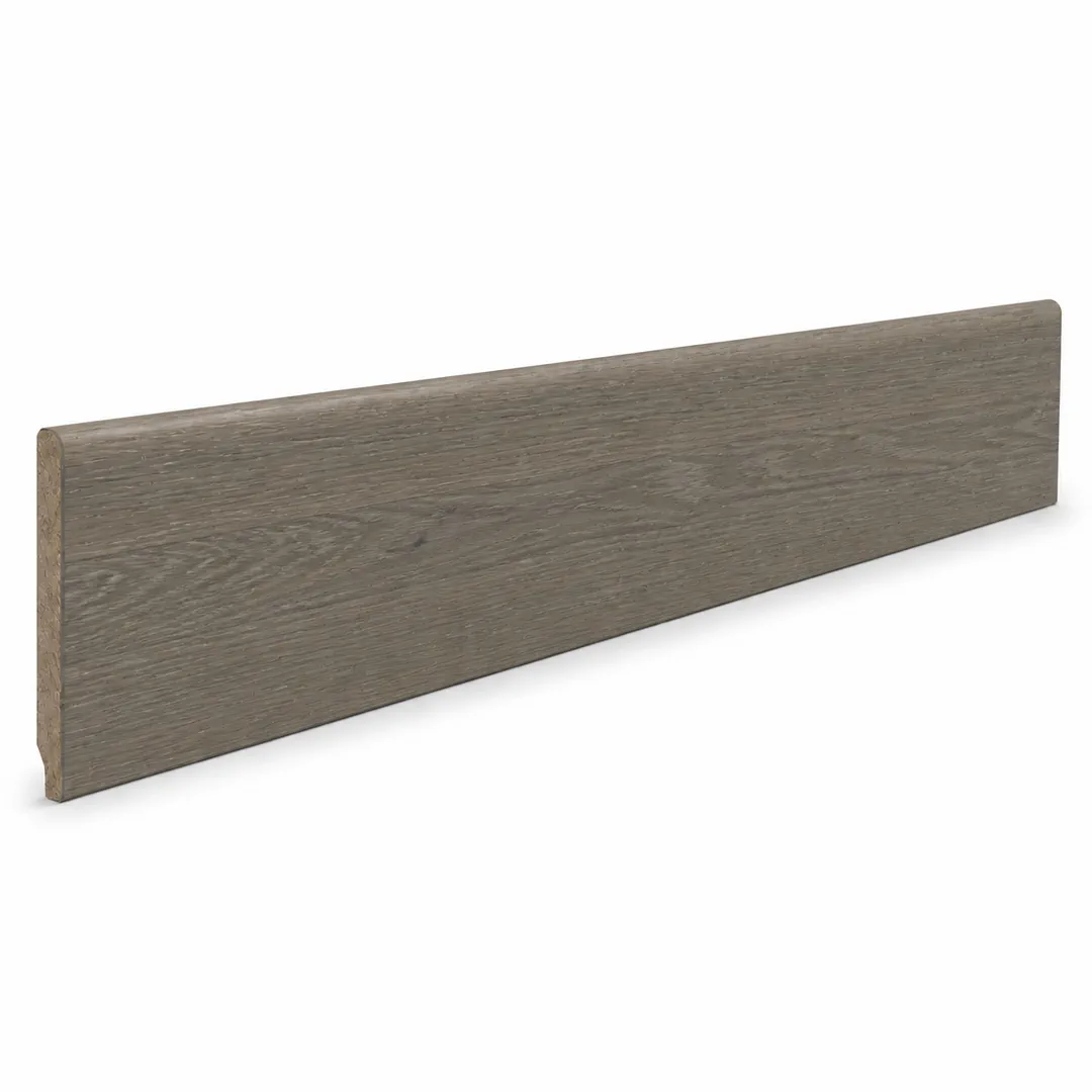 Battiscopa Rovere impiallacciato DARK GREY 13 x 80 x 2400 mm - Gaia