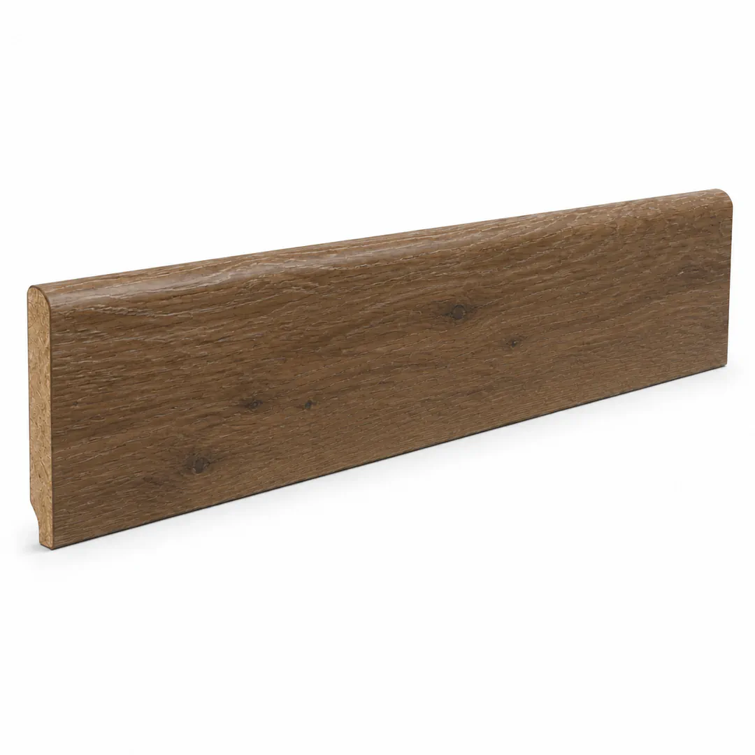 Battiscopa Rovere impiallacciato ANTICA, HERMES DE Smoked, Smoked Fumé, Geräuchert, NAXOS, QUERCIA ANTICA 13 x 80 x 2400 mm - Gaia