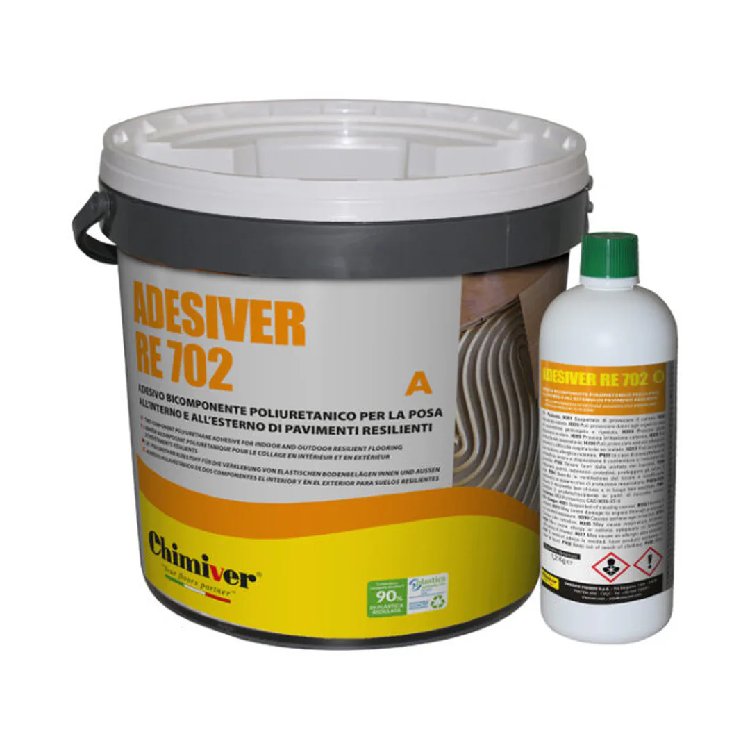Colla per pavimenti vinilici bicomponente kg13 ADESIVER RE 702 - Chimiver
