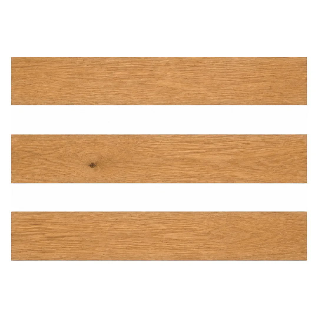 Parquet multistrato prefinito in Rovere europeo, Naturale 60 x 9 cm, Gaia Spina Italiana - spina italiana 90°, listello 9 cm, spessore 10 mm, scelta AB, strato nobile 4 mm