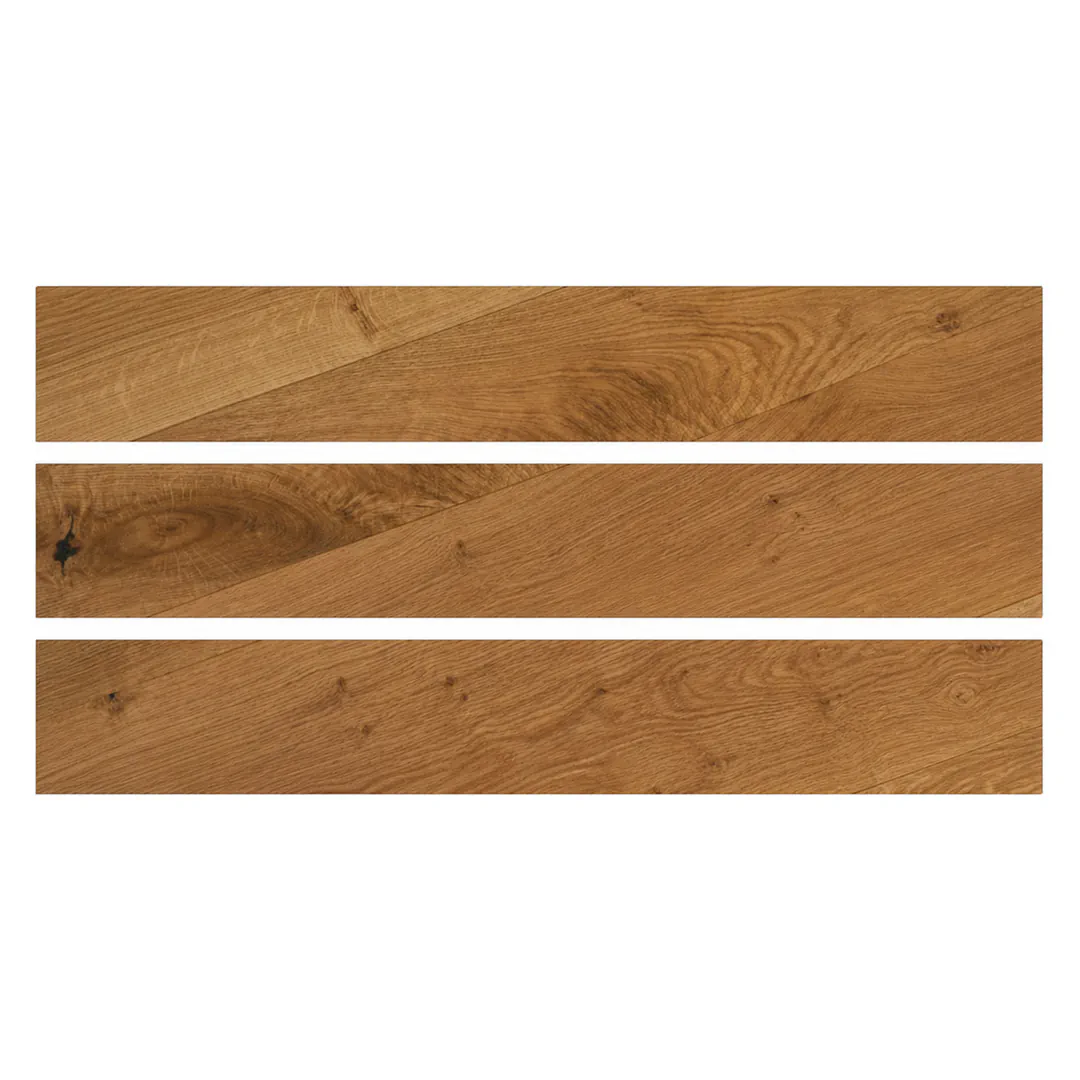 Parquet multistrato prefinito in Rovere europeo, Naturale De Vernice Uv 190 x 15 cm, Gaia Ardenne - plancia 15 cm, spessore 14 mm, strato nobile 3 mm