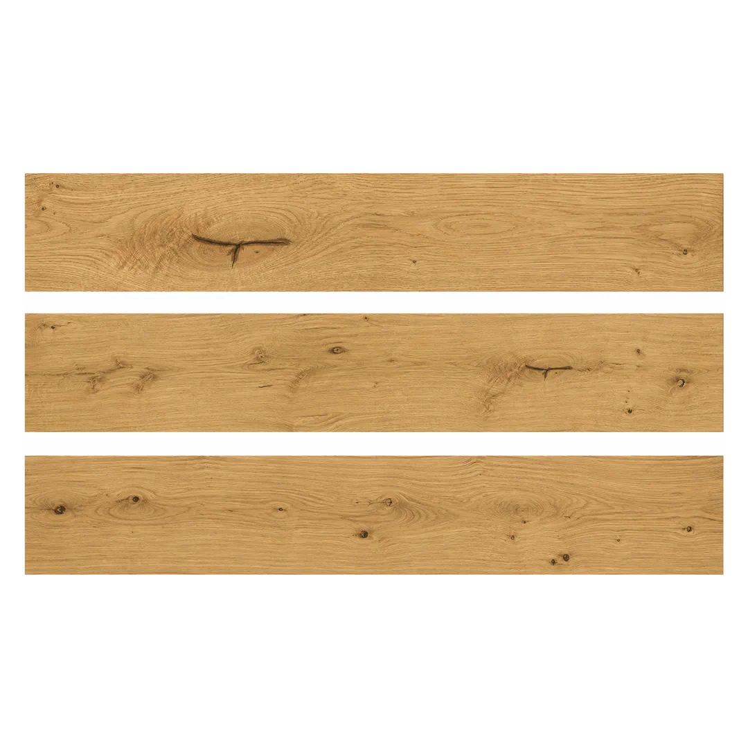 Parquet multistrato prefinito in Rovere europeo, Naturale 190 x 19 cm, Gaia Ardenne - plancia 19 cm, spessore 14 mm, scelta DE, struttura nobile 3 mm + supporto 11 mm