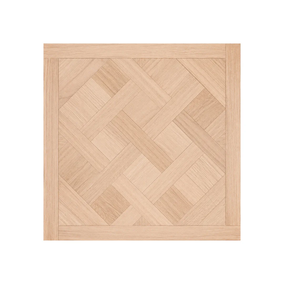Parquet multistrato prefinito in Rovere europeo 90 x 90 cm, Gaia Quadrotta Versailles - quadrotta versailles, listello 90 cm, spessore 18 mm