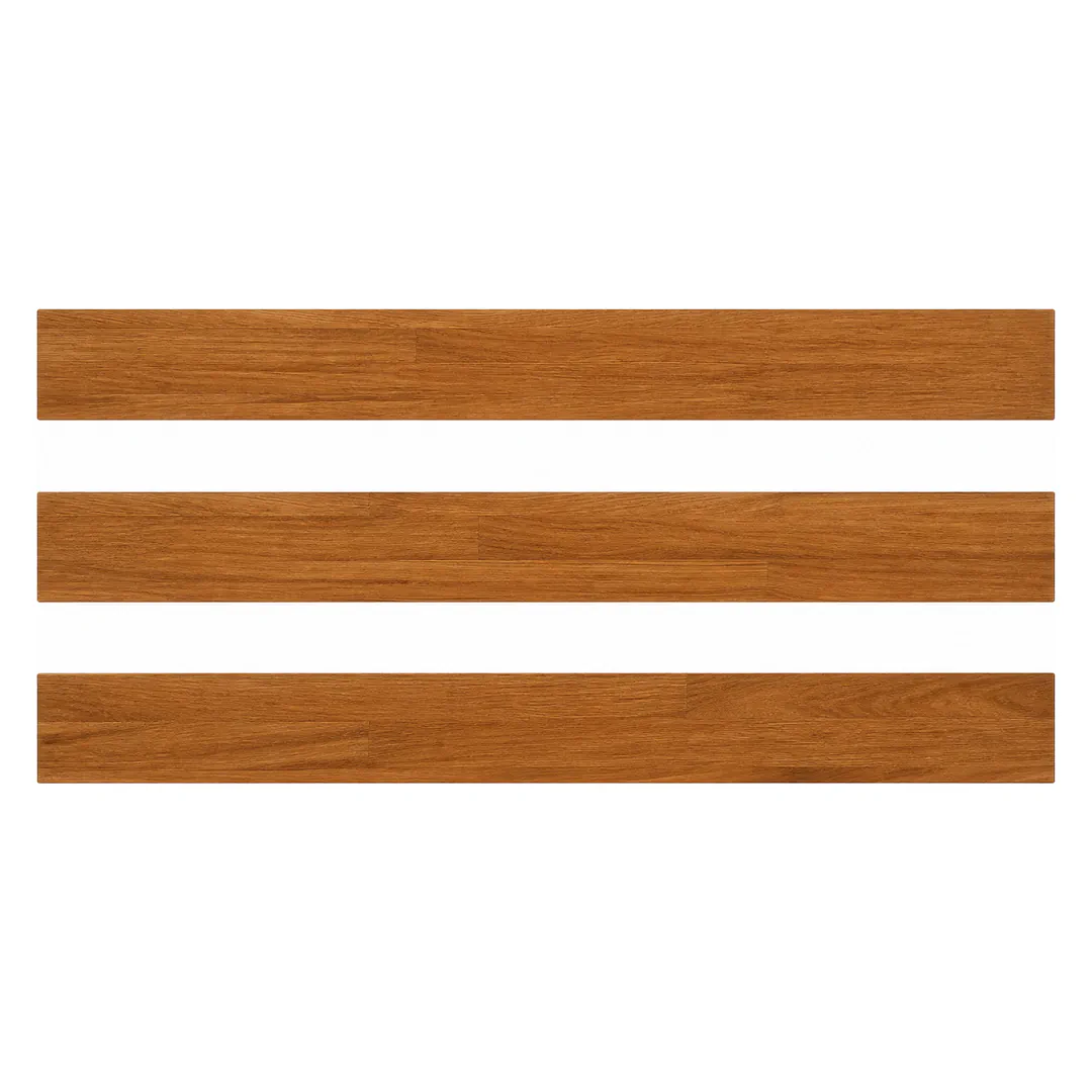 Parquet multistrato prefinito in Doussié 50 x 7 cm, Gaia Wood 10 mm - plancia 7 cm, spessore 10 mm