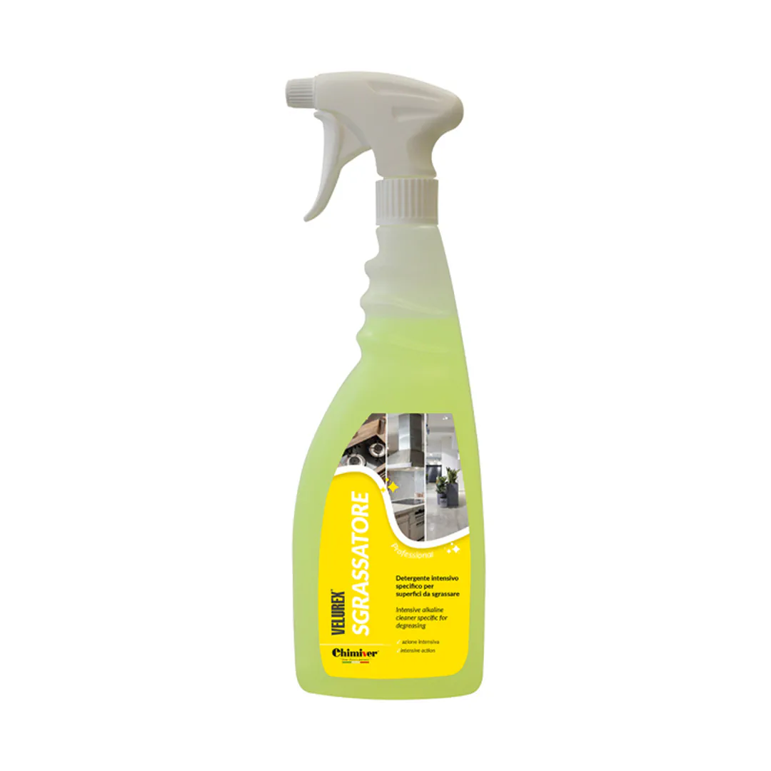VELUREX Detergente intensivo sgrassante decerante, spruzzino da 750ml - Chimiver