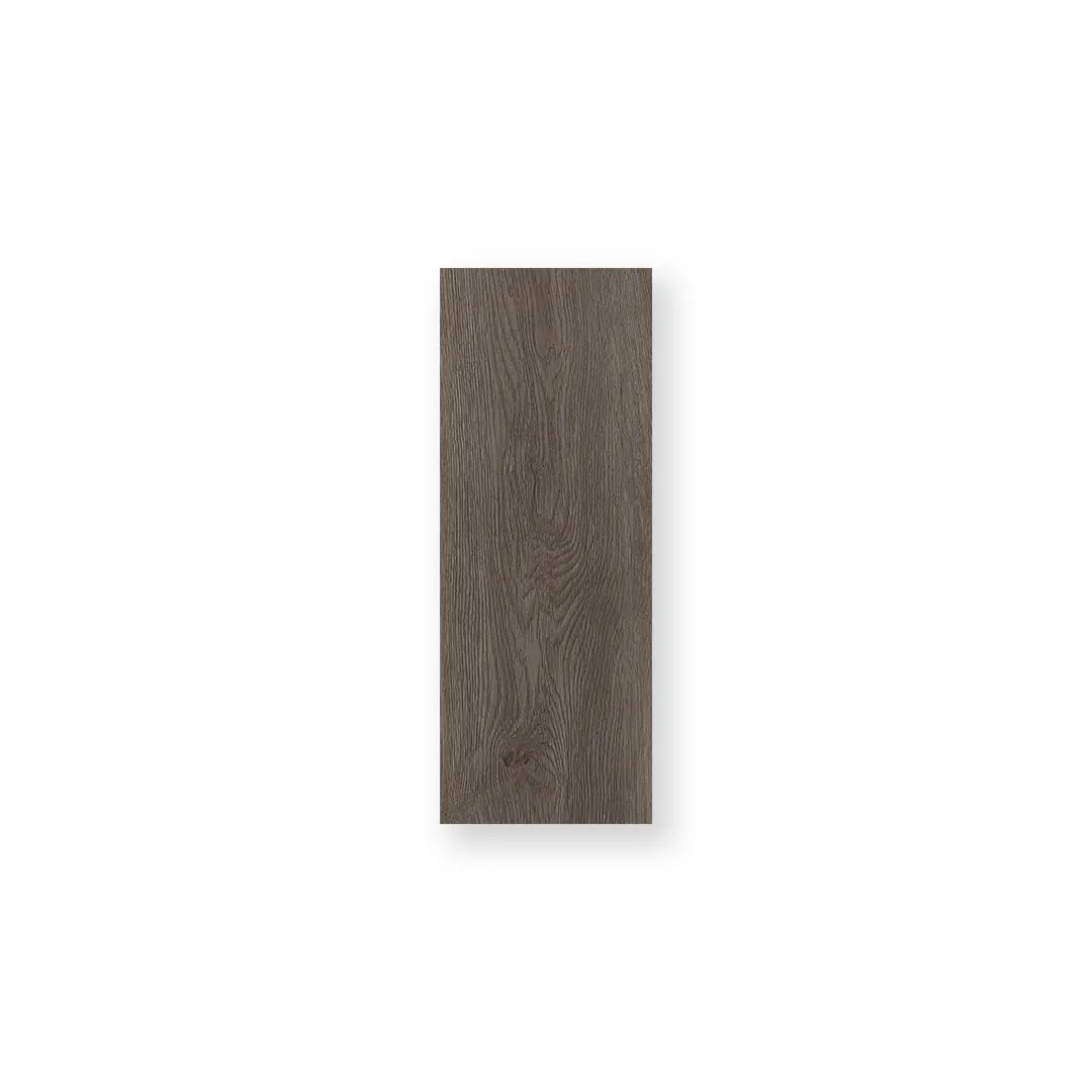Pavimento SPC effetto legno spazzolato marrone scuro SVR422, 122 x 18 cm, spessore 4 mm - SmartFloors SVR4