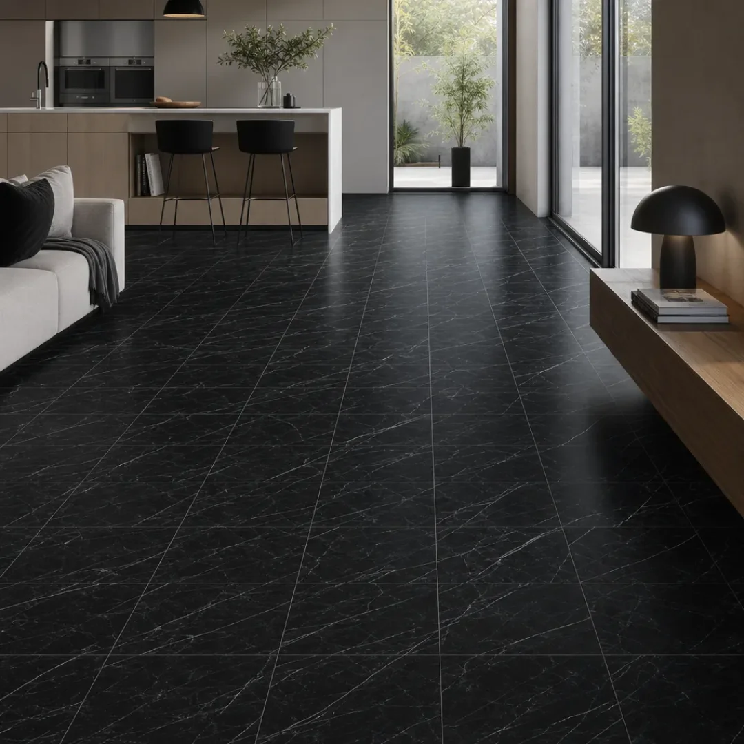 Marquina Black Black 30X30 - Interno