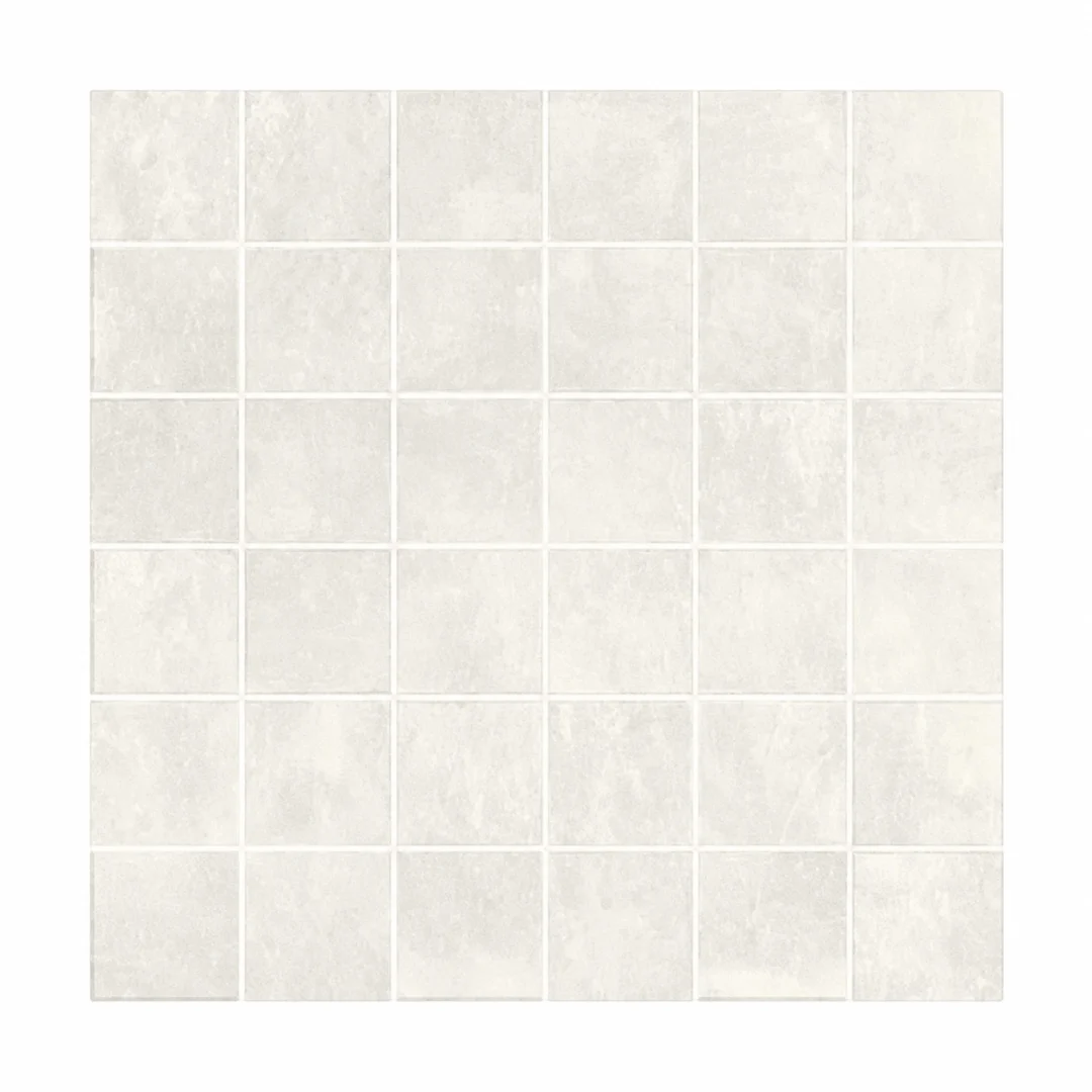 Energieker Loft Mosaico White 30x30 - Effetto cemento