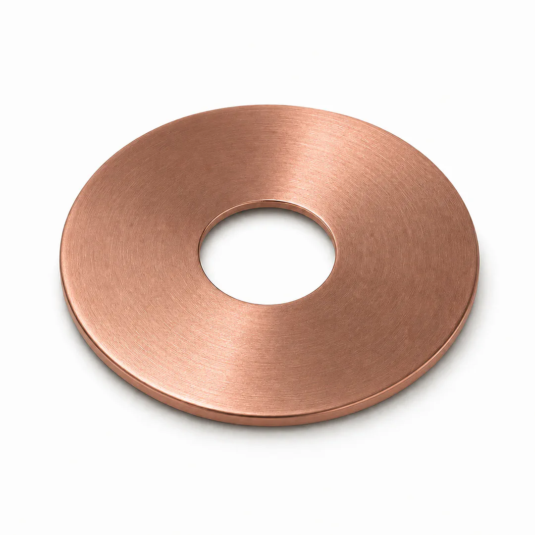 Placchetta incasso Sirio +2 cm beccuccio Rame