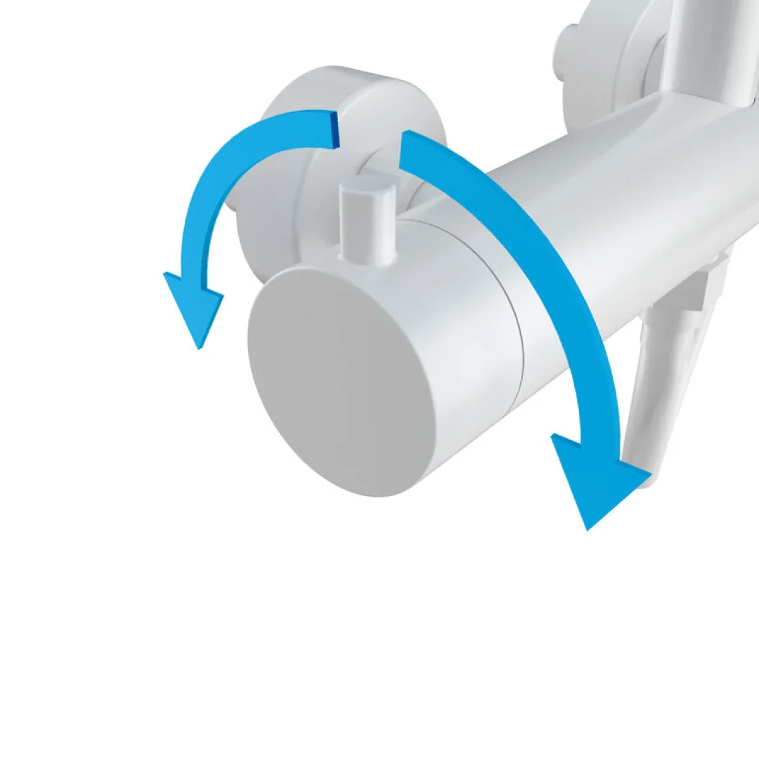 GME Colonna Doccia Inverter R Bianco con soffione e doccetta
