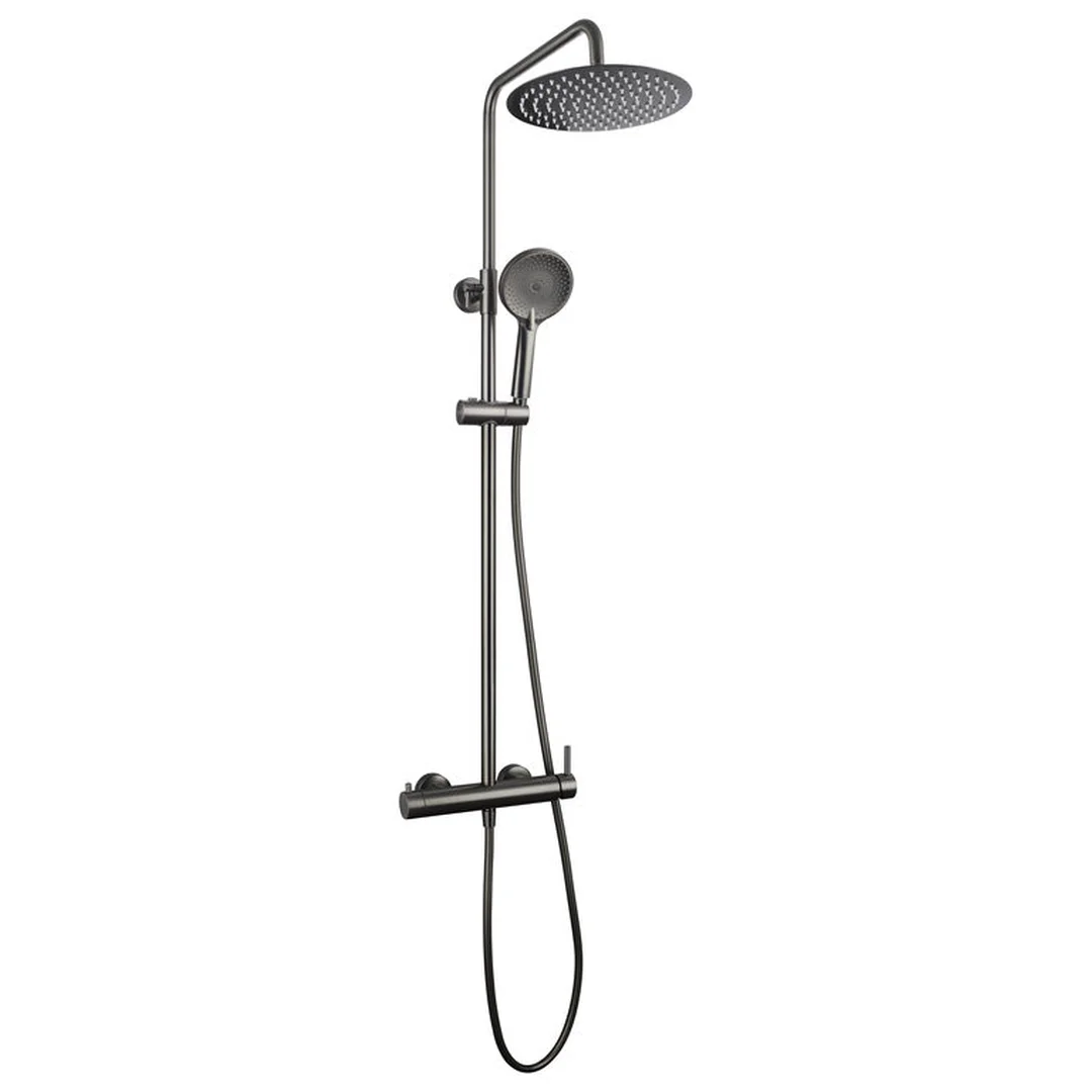 GME Colonna Doccia Inverter R Titanio PVD con soffione e doccetta