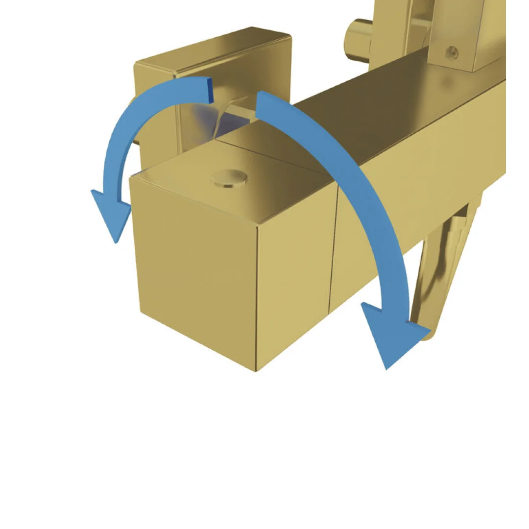 GME Colonna Doccia Inverter C Oro PVD con soffione e doccetta